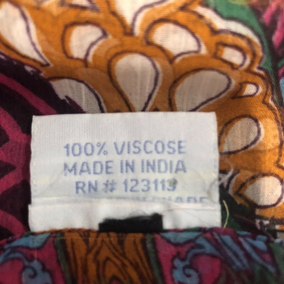 La Noda Hindu Kimono Caftan Sheer Butterfly Top - Picture 8 of 8